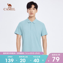 Camel Mens Clothing 2022 Summer New Business Short Sleeve Polo Shirt Male Korean Version Pure Color Pure Cotton T Shirt Blouse