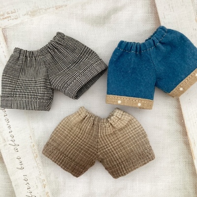 taobao agent [Rolling shorts] Little cloth doll clothes Blythe shorts BJD6 pamper men and women models