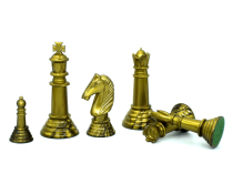 (Limited time promotion) board game model large chess piece gold silver black beige White