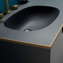 Customized rock plate one-piece basin seamless artificial stone wash pool marble ceramic face wash basin wash table