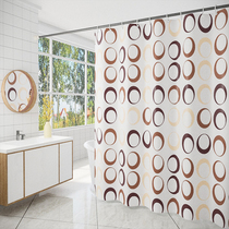 Dream big circle new bathroom bathroom thickened waterproof mildew-proof polyester cloth shower curtain high can be customized