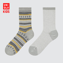 Uniqlo (warm) childrens clothing boys and girls HEATTECH socks (2 pairs of childrens underwear) 439426