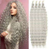 Ariel curl deep twist water wave braiding hair European and American Russian wig
