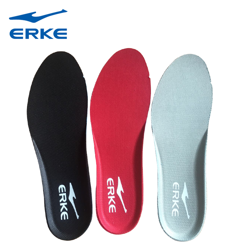 Suitable for Hongxing Erke insoles for men and women with high elasticity, soft shock absorption, comfortable breathable sports insoles (2 pairs)