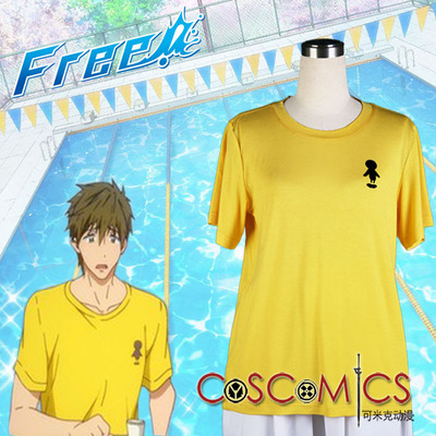 taobao agent [Kemick Anime] Cosplay/Free! Men's swimming club/Rock kite college swimming department T -shirt