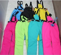 Single double board mens and womens ski pants mens thick waterproof and breathable ski pants womens ski womens charge cotton pants