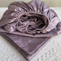 Giant Silk Slip ~ Foreign Trade 120 Horses Cotton Bed Ogasawara Single Piece Pure Cotton Full Cotton Goon Satin Pure Color Bed Cover Pillowcase Three Sets