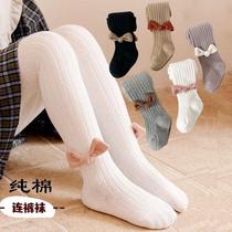Childrens socks autumn womens baby 0-4 years old pantyhose spring and autumn girls leggings socks childrens socks outside wear 3