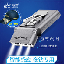 Jiayuani induction headlight rechargeable head-mounted clip cap light strong light ultra-bright fishing special long battery life night fishing light