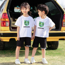 Childrens clothing 2022 new summer clothes older siblings Girl Dragon Phoenix summer suit brother-in-law Costume Brother Bottling