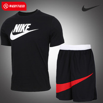 Nike Nike Short Sleeve Shorts Mens Clothing Fitness Clothes Sports Suit Casual Training Wear 50% pants T-shirt Two sets