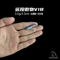 3 5 gr VIB micro-matter far throw road subbait lead pack copper flutter metal fake bait bright sheet Bass Bass size specializes in