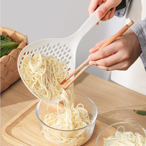 Japanese household high temperature resistant noodles large colander kitchen long handle non-slip dumplings wonton dumplings
