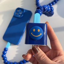 Apple 13 Klein blue string pearl 1 m phone data line applicable iPhone12usb-c plug protective sleeve