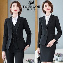  Youngor high-end suit suit womens Korean version of slim formal business professional wear womens work OL fashion suit
