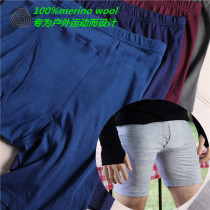 Outdoor merino wool mens slim quick-drying sports underwear boxers antibacterial and taste-resistant running fitness has a large size
