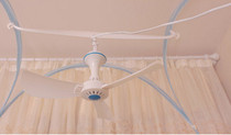Small fan hanging bar crossbar hanging mosquito net inner bed with mini breeze small ceiling fan hanging pole fan bracket super quiet