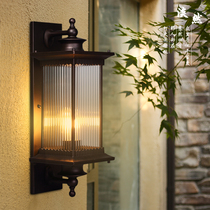 Chinese style waterproof outdoor wall lamp Modern simple led villa aisle stairs outdoor creative wall balcony lamp