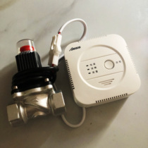 Gas leakage sound and light wall-mounted alarm H10 waterproof round head home natural gas intelligent electromagnetic cut-off valve