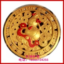 Yijin sandstone sculpture relief indoor and outdoor porch TV background wall decoration Chinese mural stone wishful pendant
