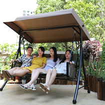 Outdoor swing courtyard childrens rocking chair Net red into double iron sling blue rattan chair home balcony outdoor Qianqiu