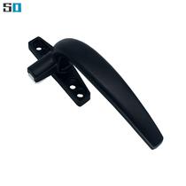 Fireproof window flat door open window handle 50 window flat foot Seven-word handle aluminium alloy handle