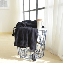 Cotton Nordic Knitted Blanket Office Nap Blanket Sofa Blanket Blanket Air Conditioning Blanket Fall Winter Single Towel