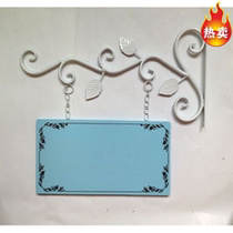 Wrought house plate Welcome to the brand nail shop listing bracket classroom kindergarten class card can be customized lettering