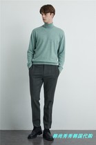 TIME HOMME mens clothing South Korea 20 winter cashmere knitwear TH2A-AKTU605 IM mint