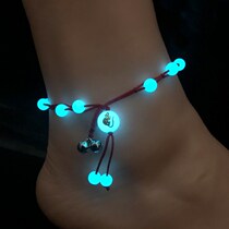 Luminous 12 zodiac anklet This year of life simple jewelry student couple anklet men and women wild Korean version anklet