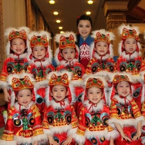 New Year's Day Tiger Baby's Spring Tiger Year Festive Dance Dress Children's Tiger Performance Dress Children's Tiger Head Doll Performance Dress