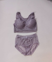 Group purchase (AVENTURA) Export foreign trade without rims easy and comfortable flower lace underwear panty set