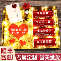  Coca-Cola customized cans diy lettering birthday gifts boys and girls send friends husband gift box surprise practical box