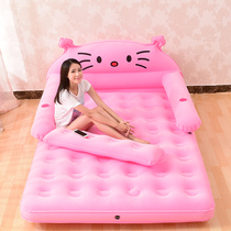  Inflatable bed Tatami cartoon single double inflatable cushion air cushion mattress cartoon lazy sofa air cushion bed floor bed making
