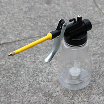 250ml transparent oil kettle High pressure oil kettle Auto repair oil gun hose Copper nozzle Durable and fall-resistant