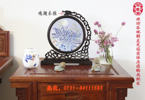 Hunan embroidery double-sided embroidery boutique Orchid pure hand embroidery Hunan specialty teachers and friends New Years Day visit relatives and friends high-end gifts