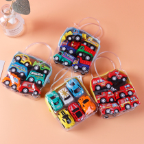 Childrens car toy bag car boy baby Mini back inertia excavator engineering car set gift