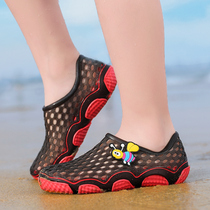 Summer children breathable sandals mens shoes light sandals big childrens shoes Baotou female childrens non-slip hole shoes
