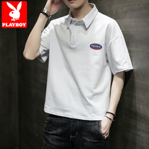 Playboy POLO shirt mens 2021 summer new fashion brand short-sleeved t-shirt handsome loose casual lapel t-shirt
