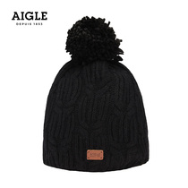 AIGLE AIGLE JOLIBEANIE womens Jacquard knitted hair ball cap warm fashion line ball cap