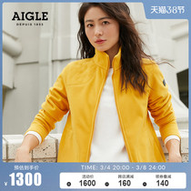 AIGLE Ai high autumn winter PARK F21 lady GORE-TEX windproof through steam casual comfort full pull down clothing