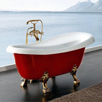 Acrylic Chaise bathtub insulation double-layer independent small apartment home hotel net celebrity bed and breakfast spa spa basin