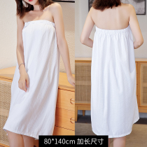 Shangjia strictly selects bath towels that can be worn and wrapped in female summer adults bandeau bath skirts that absorb water and do not lose hair Beauty salon custom logo