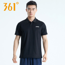 361 sport short sleeve mens T-shirt 2022 Summer new 361-degree mens turned POLO shirt casual loose blouse