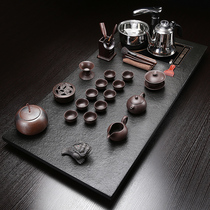 Wujin Stone Tea Tan Automatic Water Tea Set Rectangular Simple Creative Household Tea Table Tea Sea Stone Large Size