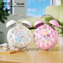 Zhenggang ZGOx Sanrio cartoon silent alarm clock for children and girls students dedicated bedside clock strong wake-up alarm