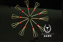 Disposable cocktail creative scissors type red beads bamboo stick Fruit sign Cocktail wine sign Martini olive sign