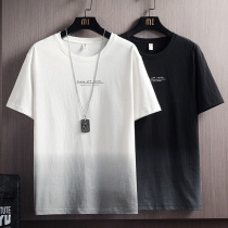 Pure cotton short sleeve T-shirt for men Summer thin ice silk loose half sleeve Compassionate Half Sleeve Undershirt Man Fitted Clothes