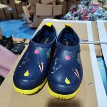 Low-top short rain boots rubber shoes adult cute non-slip special treatment waterproof rubber mens and womens water shoes galoshes rain boots