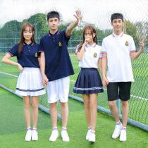 School uniform suit College style Middle school middle school High school high school senior high school graduation class Summer Games short-sleeved clothing